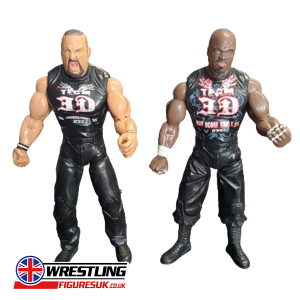 Team 3D Bully Ray D-Von Dudley TNA Cross The Line Series 2 pre owned wrestling figures