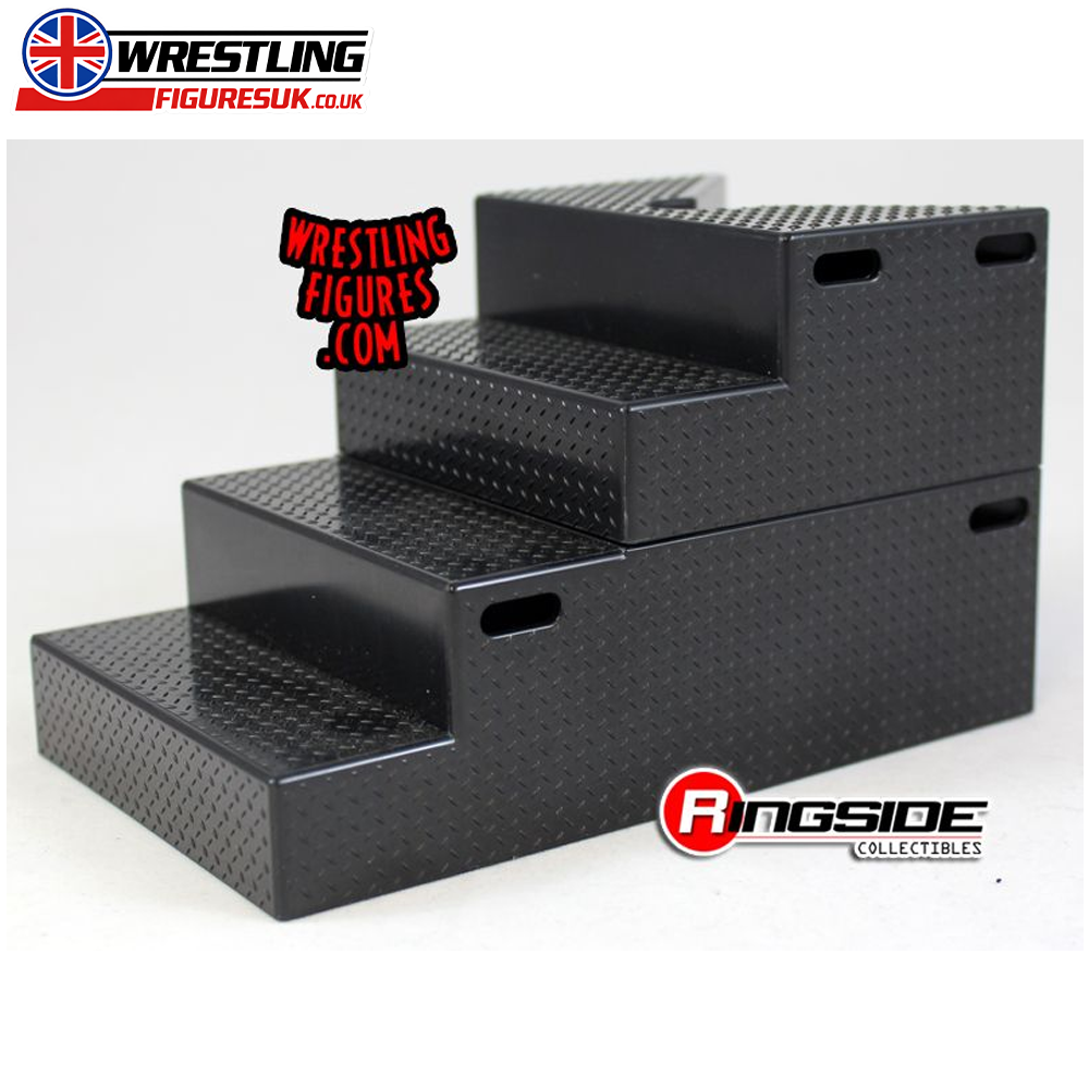 Black ring steps Ringside Exclusive wrestling accessory for action figures 2