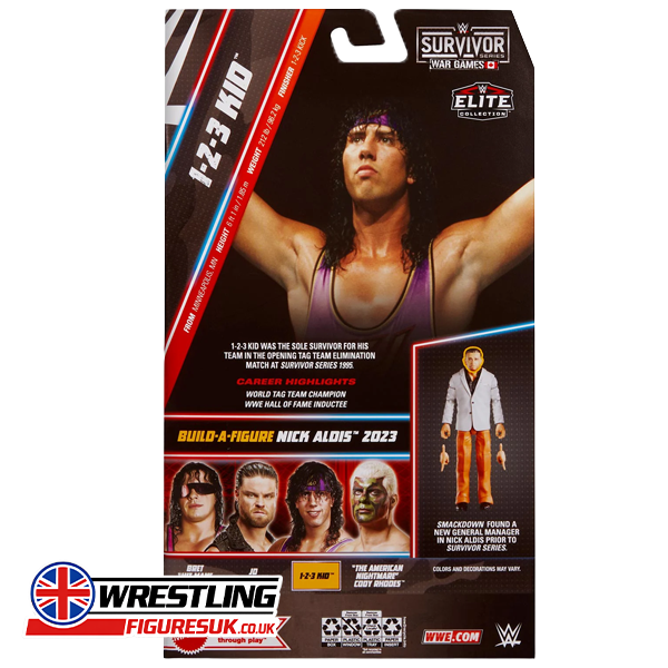 123 Kid WWE Elite Survivor Series wrestling action figure no BAF 2