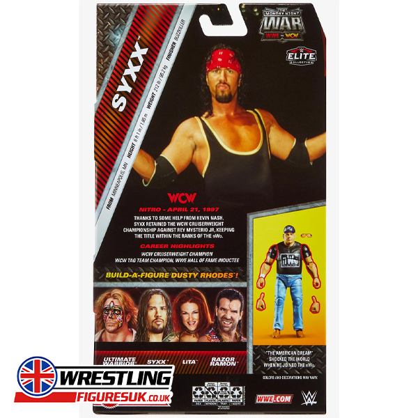 Syxx WWE Monday Night War Elite Series 5 wrestling action figure no BAF 2