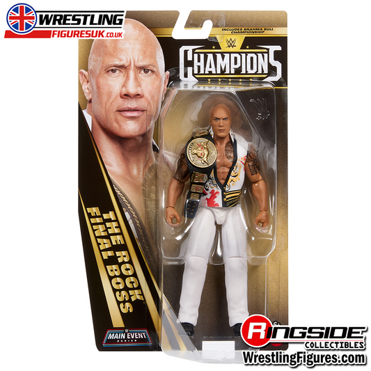 The Rock Final Boss WWE Main Event Champions action figure with detailed sculpt and articulation 2