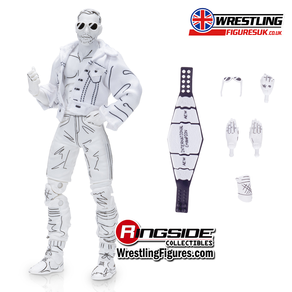 Orange Cassidy all white AEW Vault Exclusive 1 of 3000 wrestling action figure 2