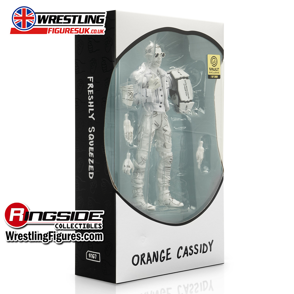 Orange Cassidy all white AEW Vault Exclusive 1 of 3000 wrestling action figure 3