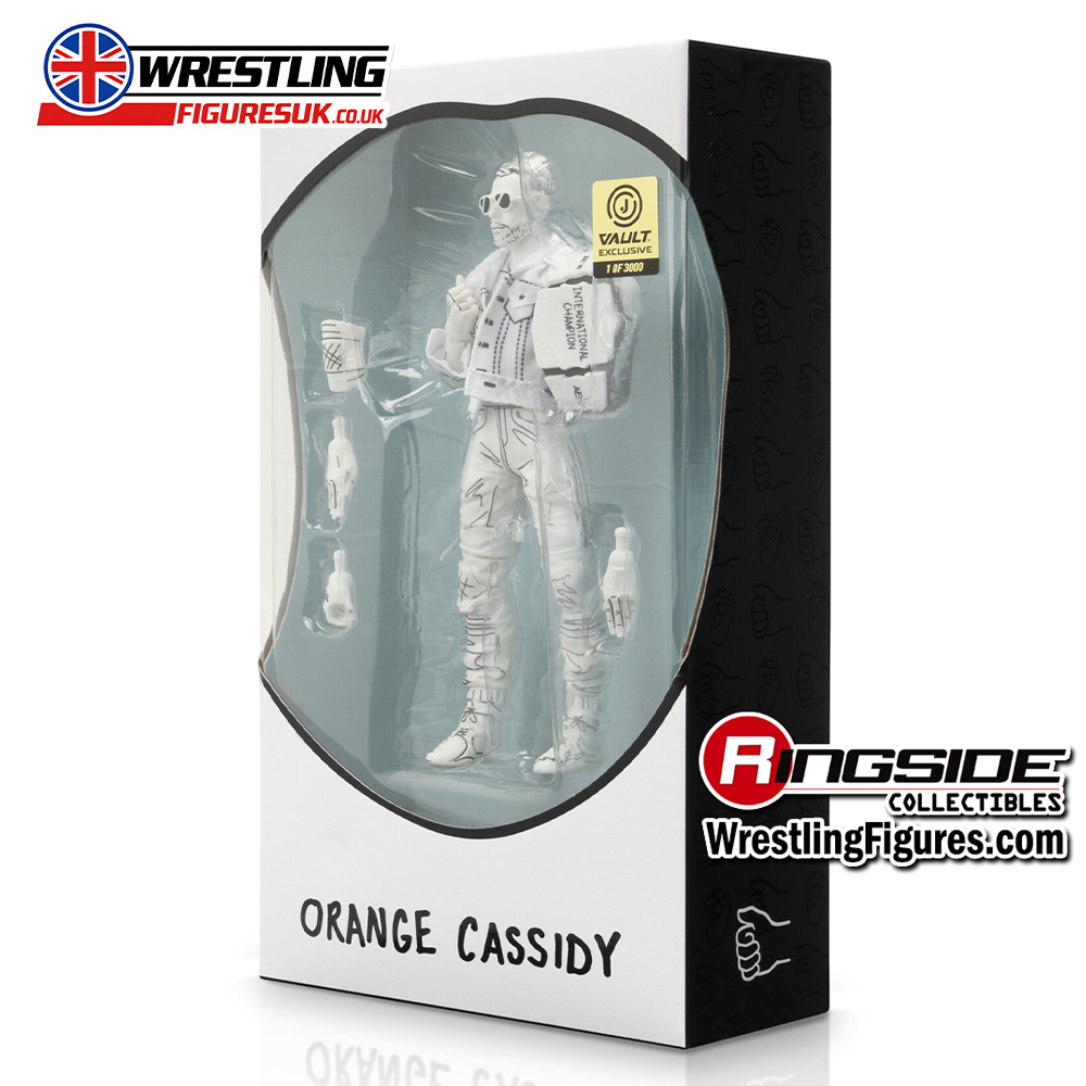 Orange Cassidy all white AEW Vault Exclusive 1 of 3000 wrestling action figure 4