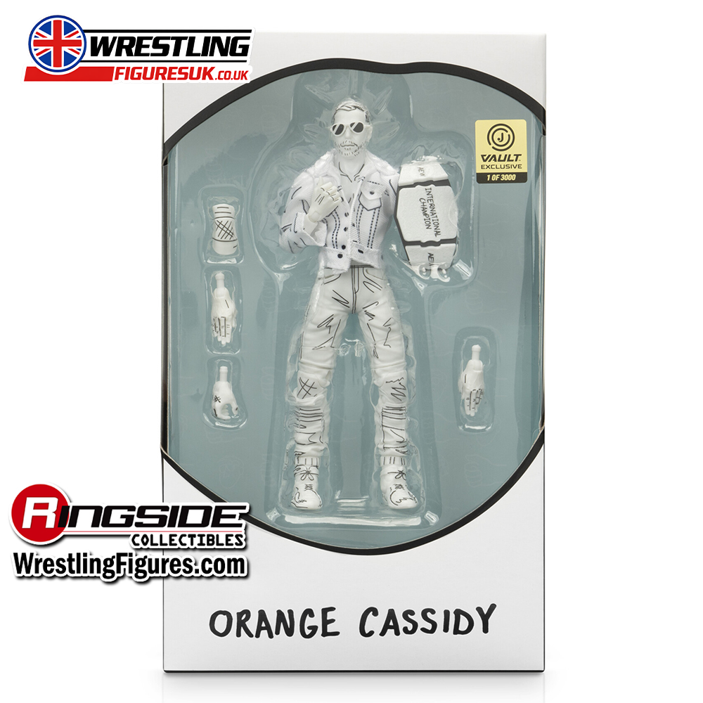 Orange Cassidy all white AEW Vault Exclusive 1 of 3000 wrestling action figure