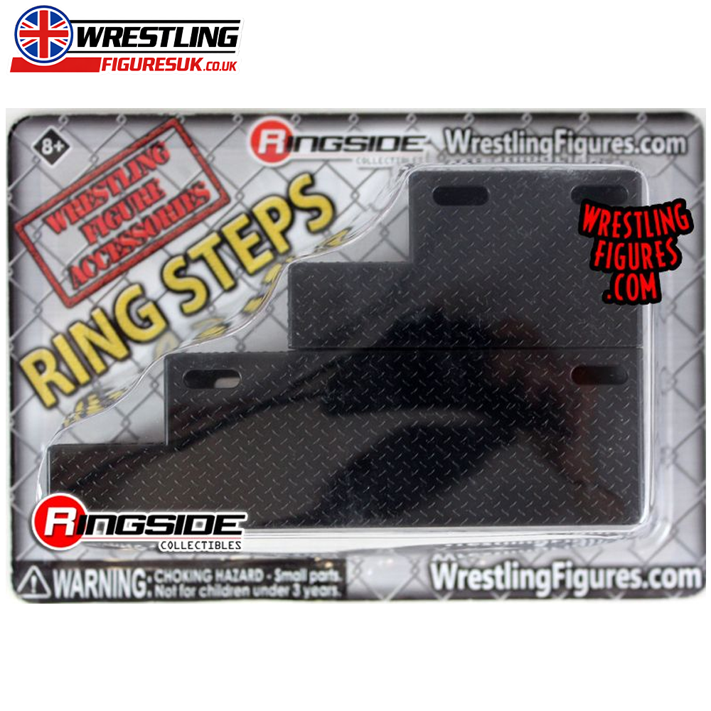 Black ring steps Ringside Exclusive wrestling accessory for action figures