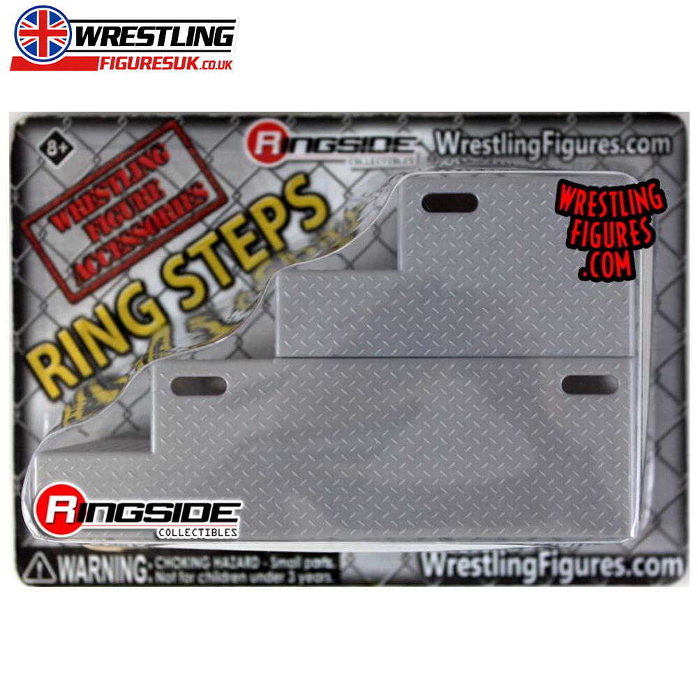 Silver ring steps Ringside Exclusive wrestling accessory for action figures