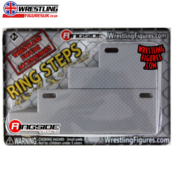 Silver ring steps Ringside Exclusive wrestling accessory for action figures