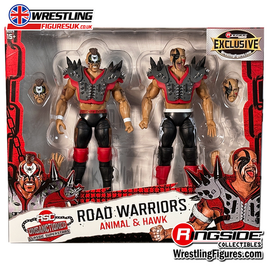 Road Warriors grey variant RSC Unsanctioned Classic Superstars exclusive 2-pack wrestling figures Hawk Animal
