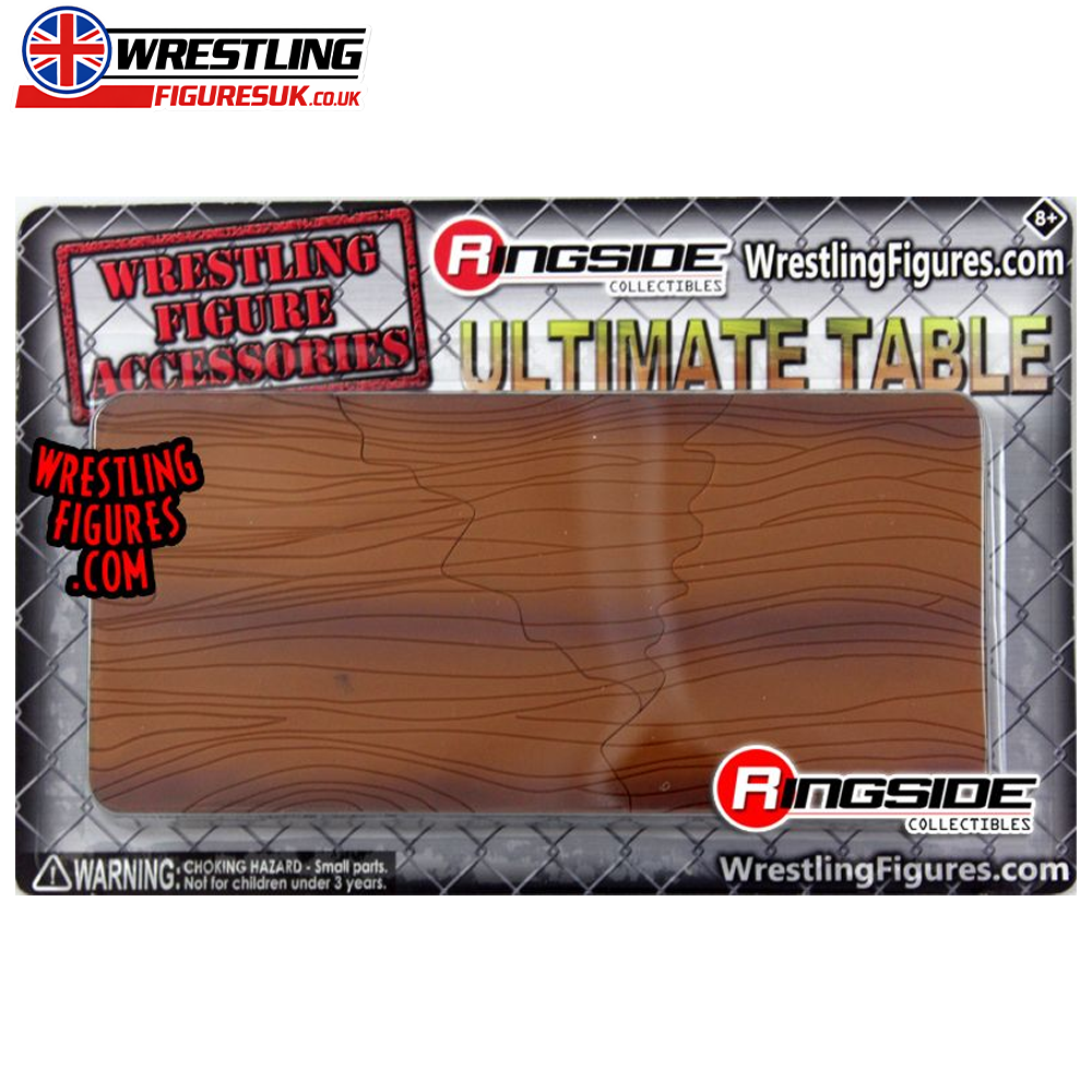 Ultimate wooden table Ringside Exclusive wrestling accessory for action figures
