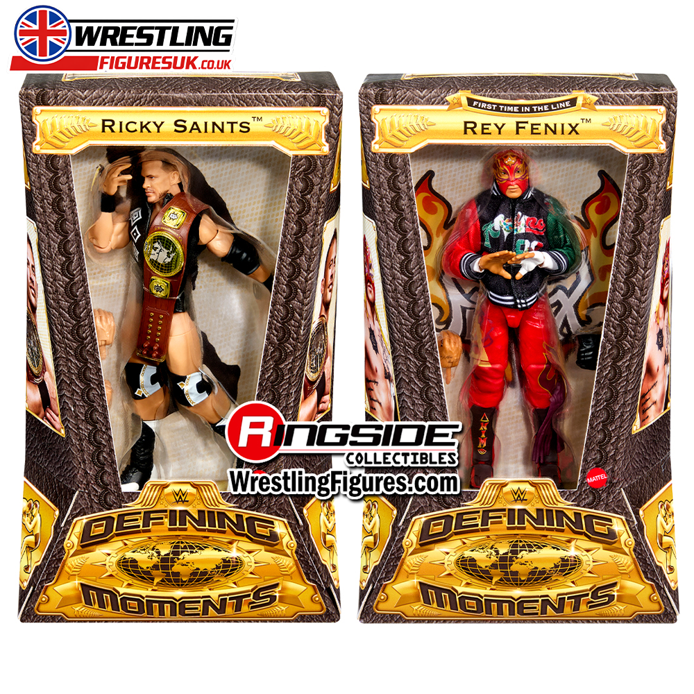 WWE 2026 Defining Moments Wave 3 Ricky Saints Rey Fenix Ringside Exclusive 2 pack wrestling figures